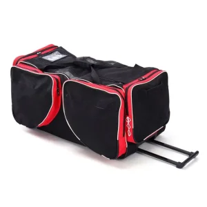 Large Capacity Wheeled Duffle Bag for Ice Hockey, Soccer, Baseball and Football Equipment, Multi-Compartment