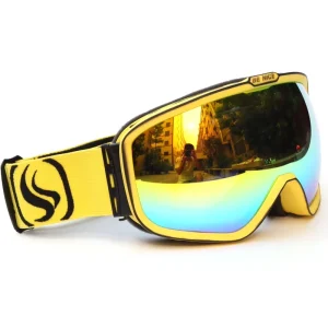 Large Frame Wide Angle Spherical Double Lens Anti-Fog UV400 Adult Ski Goggles for Snowboarding and Winter Sports
