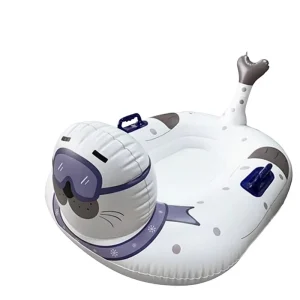 Large Inflatable Snow Sled Tube for Adults With Reinforced Construction