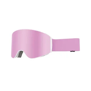 Large-View Magnetic Ski Goggles with Double-Protection Lens and Replaceable Straps