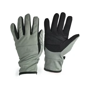 Leather Full-Finger Touchscreen Cycling Gloves with Waterproof Non-Slip Adjustable Wrist Strap