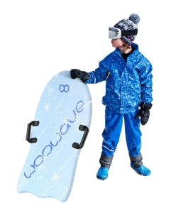 Lightweight 36-Inch Snow Sled for Kids with Two Handles