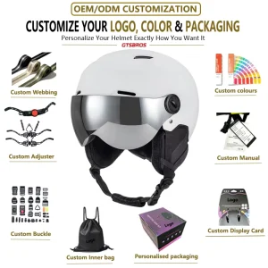 Lightweight ABS Shell Ski and Snowboard Helmet with Head Protection