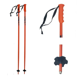 Lightweight Aluminum All-Mountain Ski Poles for Adults Youth and Kids with Rubber Grip