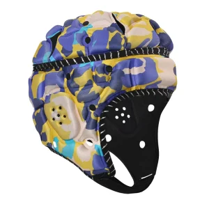 Lightweight EVA Rugby Headgear Helmet Soft Reflective Stripe 360° Airflow Anti-Impact Triple Protection Multi-Color