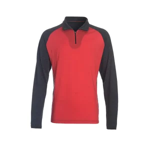 Long-Sleeve 1/4-Zip Merino Wool Sports Shirt