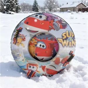 Low Friction PP Bottom Inflatable Snow Tube With Handles Designed for Faster Slides and Exciting Winter Sports