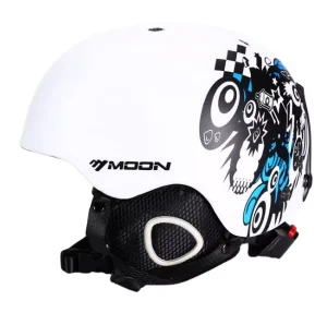 MOON Hot Selling Customizable Color Durable Breathable Unisex Snowboard Ski Skateboard Helmet with EPS+PVC Material