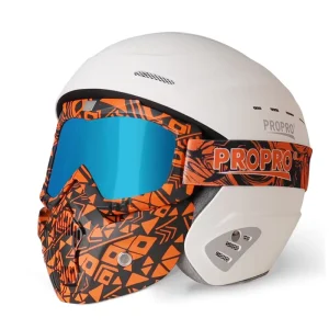 MTB Unisex Adult Full-Face Bike Helmet for Motorcycle Off-Road Mountain Biking with Ski Goggles and Snow Masks