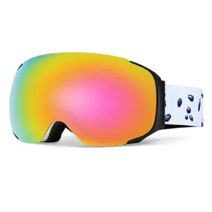 Magnet Ski Goggles UV400 Protection Skiing Google Polarized Mirror Lenses Snowboard Glasses OEM Snow Sports Eyewear Custom Logo