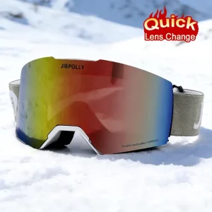 Magnetic Lens Ski Goggles Interchangeable Lenses Men’s Snowboard Goggles