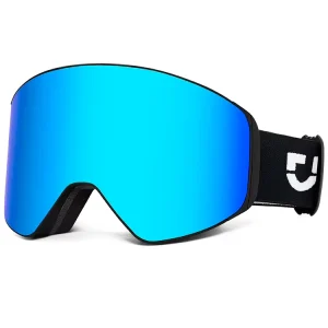 Magnetic Ski Goggles Myopia Polarized Lens Snowboard Safety Glasses UV400 Protection
