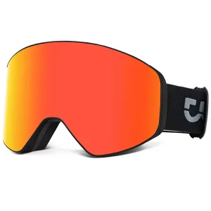 Magnetic Ski Goggles UV400 Protection Snowboard Glasses Anti-Fog Polarized Lens Safety Goggles OTG Snow Sport Eyewear