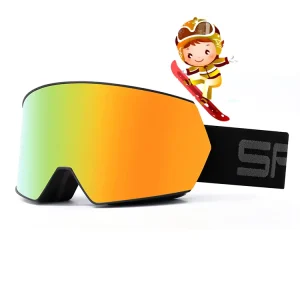 Magnetic Ski Goggles UV400 Protection Snowboard Safety Eyewear Anti fog Mirror Lenses Designer Skiing Sports Glasses Custom Logo