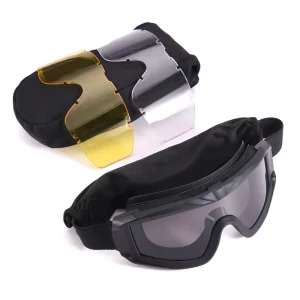 Manufacture Safety Outdoor Training Anti Fog Wind and Sand Protective Motorcycle Cycling Ski Mountain Sports Tactical Goggles