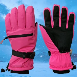 Manufacturer Custom Women’s Ski Gloves Waterproof Windproof Winter Outdoor Sports Warm Breathable