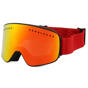 Manufacturer UV400 Sports Skiing Glasses Adult Anti fog Custom Logo Magnetic Snow Blindness Board Skiing Goggles