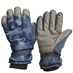 Manufacturer Waterproof Split-Finger Ski Gloves with Hook-and-Loop Closure for Men