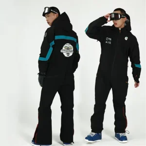 Men Ski Suits Thickened Insulation Snowboarding One pieces Jumpsuits Outdoor Windproof Waterproof Skiing Snow Clothing Sets