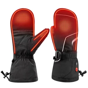 Men Women Waterproof Thermal Rechargeable Touchscreen Lightweight Windproof Long Battery Life Outdoor Winter Heated Gloves
