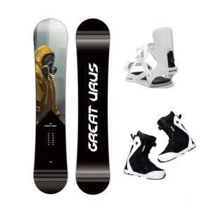 Men’s Complete Snowboard Set with Boots Bindings Straps ISO Certified Factory