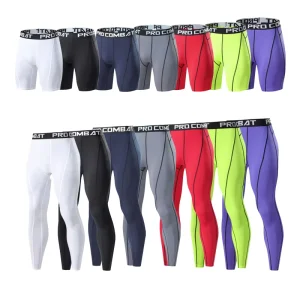Men’s Custom Sports Skinny Shorts Quick-Dry Elastic Running Basketball Training Shorts
