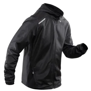 Men’s Custom Waterproof Reflective Lightweight Running Jacket with Hood