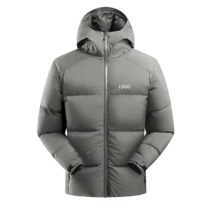 Men’s Hooded Waterproof Down Coat for Snow Mountaineering