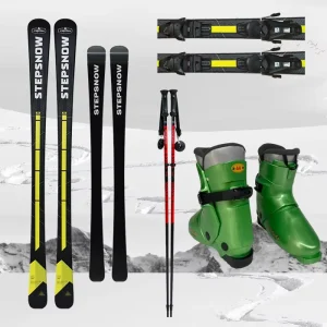 Men’s Ski Equipment with Bindings, Poles and Boots