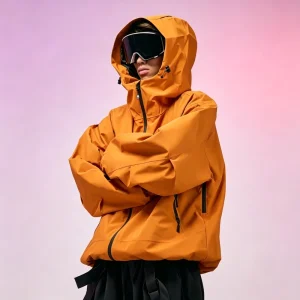 Men’s Unisex 20,000 mm Waterproof Windproof Ski Jacket for Alpine Snow Sports