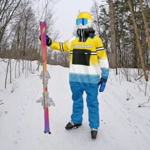 Men’s Waterproof Breathable Thermal Insulated Ski Wear for Cold Weather