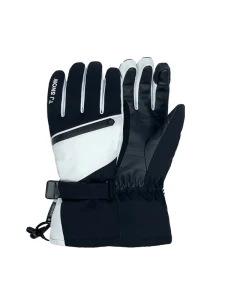 Men’s Waterproof Split-Finger Ski Gloves with Zipper Pocket Touchscreen Compatibility and Breathable Lightweight Thermal Protection