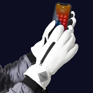 Men’s Waterproof Thermal Touchscreen Ski Gloves for Motorcycle Riding