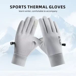 Men’s Winter Fleece Gloves Water Resistant Anti-Slip Fingertip Touchscreen for Running Jogging Skiing Sports Factory Direct