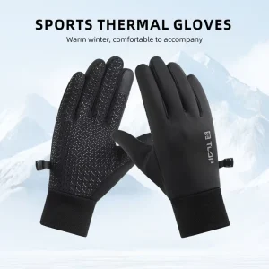 Men’s Winter Fleece Gloves Water Resistant Non-Slip Fingertip Touchscreen for Running Jogging Skiing Sports Factory Direct