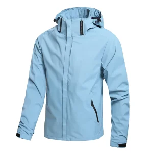 Men’s Winter Outdoor 100% Polyester Waterproof Breathable Sports Jacket