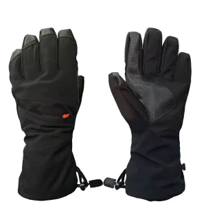 Men’s Winter Ski Gloves Insulated Split Finger Waterproof Windproof Touchscreen Compatible Drawstring Closure for Skiing