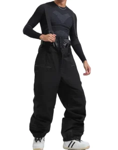 Men’s Winter Ski and Snowboard Overalls Thickened Warm Windproof Waterproof Loose Fit