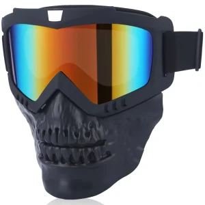 Men’s Women’s Motorcycle Goggles Harley Riding Glasses Windproof Dustproof Ski Mountaineering Sports Equipment for Outdoor
