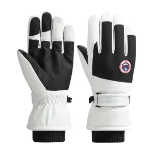 Men’s Women’s Ski Gloves for Winter Waterproof Non Slip Fleece Padded for Warmth for Outdoor Riding Cycling Fishing Electric Car