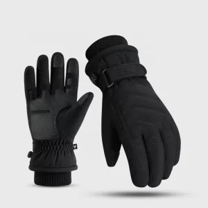 Men’s and Women’s Autumn-Winter Ski Gloves, Velvet, Waterproof, Thickened, Non-Slip, for Motorcycle Riding