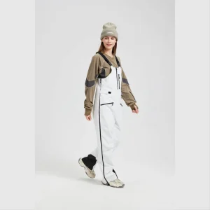Men’s and Women’s Ski Race Bibs Snow Pants Windproof Warm Waterproof Seam-Taped Zipper