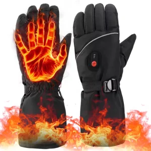 Men’s and Women’s USB Heated Work and Ski Gloves with Battery Box