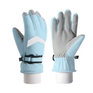 Men’s and Women’s Windproof Non-Slip Touchscreen Winter Cycling and Ski Gloves, Thickened Polyester