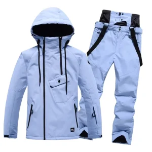 Men’s and Women’s Windproof Waterproof Thickened Warm Winter Snowboard Ski Suit