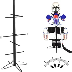 Metal Ice Hockey Equipment Storage and Drying Rack for Adults