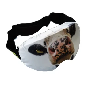 Microfiber Ski Goggles Cover Full Color Custom Logo Winter Sports Accessories With Warm Animal Design