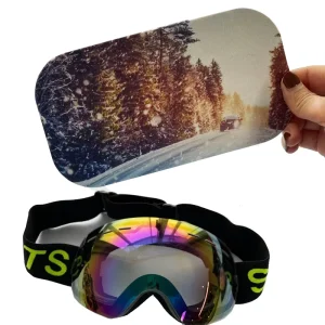 Microfiber Ski Goggles Cover Full-Color Winter Sports Accessory