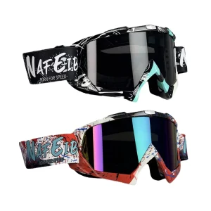 Motocross Goggles UV400 Lens Lightweight Durable Adjustable Strap Outdoor Sports Riding Goggles
