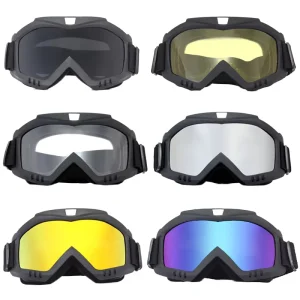 Motor Goggles Anti Fog Dustproof Offroad Helmet Glasses for Dirt Bike ATV UV400 Protective Eyewear for Outdoor Cycling Skiing